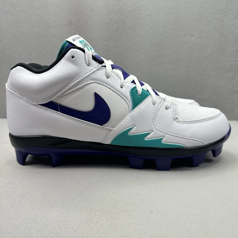 Nike Air Jordan Stadium 90 Low MCS Mens Size Baseball Cleats Grape Retro NEW